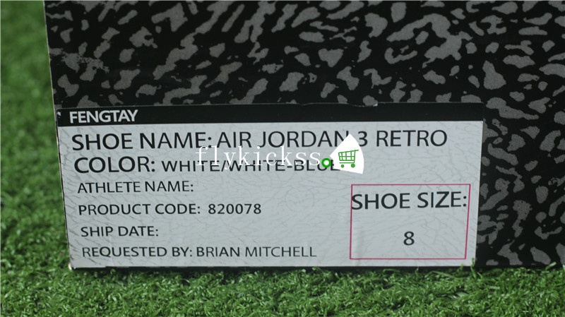 Air Jordan 3 Retro White Blue Cement